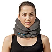 Branfit Dispositivo de tracción y collarín cervical inflable- aprobado por la FDA para la alineación de la columna y el…
